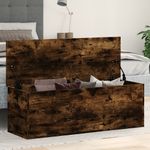 Casa si Gradina - Mobilier - Organizare si depozitare - Cutii depozitare - Cutie de depozitare, stejar fumuriu, 102x35x35cm lemn prelucrat - Infinity.ro