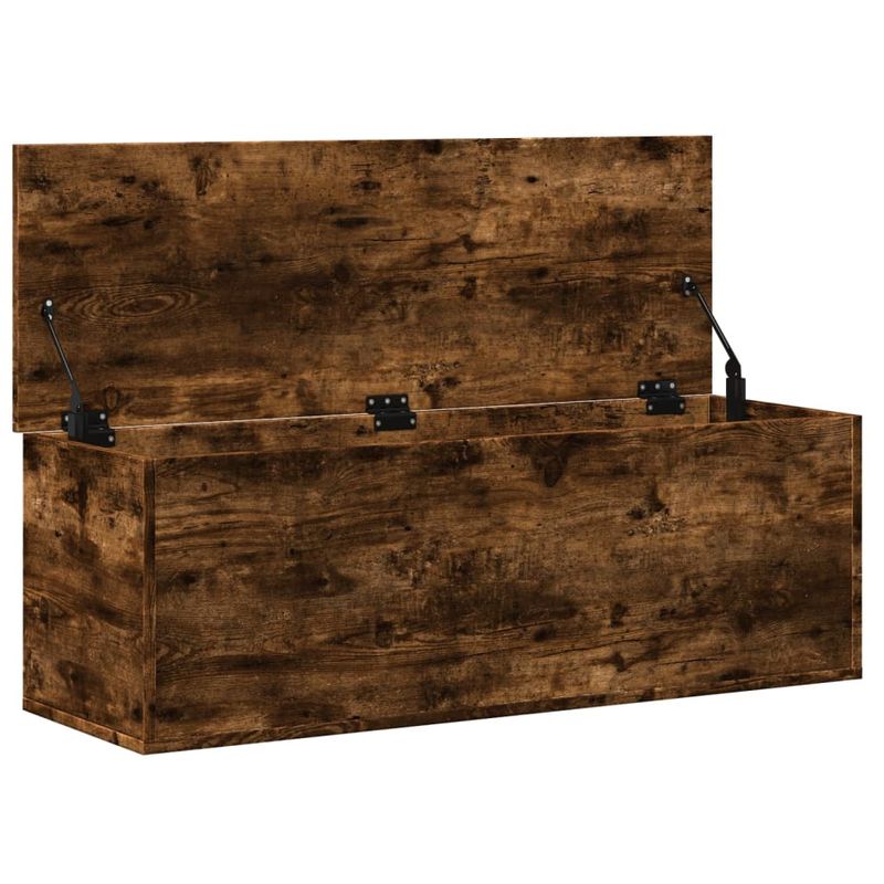 Casa si Gradina - Mobilier - Organizare si depozitare - Cutii depozitare - Cutie de depozitare, stejar fumuriu, 102x35x35cm lemn prelucrat - Infinity.ro