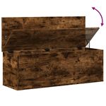 Casa si Gradina - Mobilier - Organizare si depozitare - Cutii depozitare - Cutie de depozitare, stejar fumuriu, 102x35x35cm lemn prelucrat - Infinity.ro