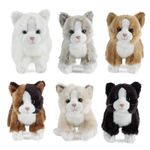 Jucarii, Copii si Bebe - Jucarii si jocuri - Jucarii de plus - Pisica de plus 16 cm, 6 sortimente diferite - Jucarie de plus Living Nature - Infinity.ro