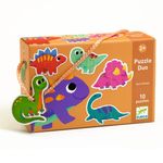 Jucarii, Copii si Bebe - Jucarii si jocuri - Jocuri si puzzle - Puzzle - Puzzle duo Micii Dinozauri, Djeco - Infinity.ro