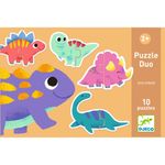 Jucarii, Copii si Bebe - Jucarii si jocuri - Jocuri si puzzle - Puzzle - Puzzle duo Micii Dinozauri, Djeco - Infinity.ro