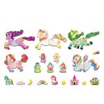Jucarii, Copii si Bebe - Jucarii si jocuri - Jocuri si puzzle - Puzzle - Puzzle magnetic in cutie metalica, joc de potrivire si asociere - Unicorni - Infinity.ro