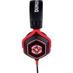PC, gaming si accesorii - Gaming - Accesorii gaming - Controlere, Volane si Casti gaming - Casti gaming, Konix, Dungeons&Dragons, rosu/negru - Infinity.ro