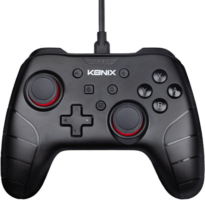 PC, gaming si accesorii - Gaming - Accesorii gaming - Controlere, Volane si Casti gaming - Controller cu fir Konix Nintendo Switch, negru - Infinity.ro