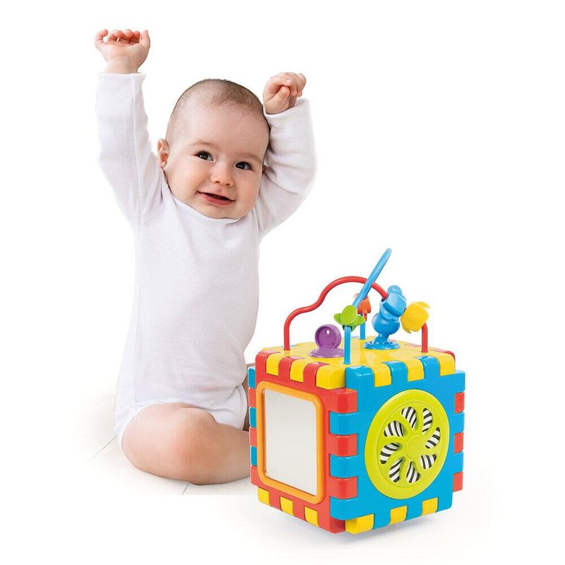 Jucarii, Copii si Bebe - Jucarii si jocuri - Jucarii & jocuri educative - Jocuri si jucarii educative - Dolu Cub 2 in 1 cu activitati - Joc Educativ si interactiv pentru copii - Infinity.ro