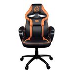 PC, gaming si accesorii - Gaming - Accesorii gaming - Scaune gaming - Scaun gaming, Konix, piele ecologica, Naruto, suport lombar, negru/portocaliu - Infinity.ro