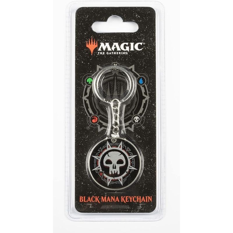PC, gaming si accesorii - Gaming - Accesorii gaming - Accesorii console gaming - Breloc metalic, Konix Magic: The Gathering „Black Mana” - Infinity.ro