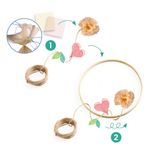 Jucarii, Copii si Bebe - Jucarii si jocuri - Jucarii & jocuri educative - Seturi de artizanat - Joc creativ DIY Coronita cu flori Dalia, Djeco - Infinity.ro