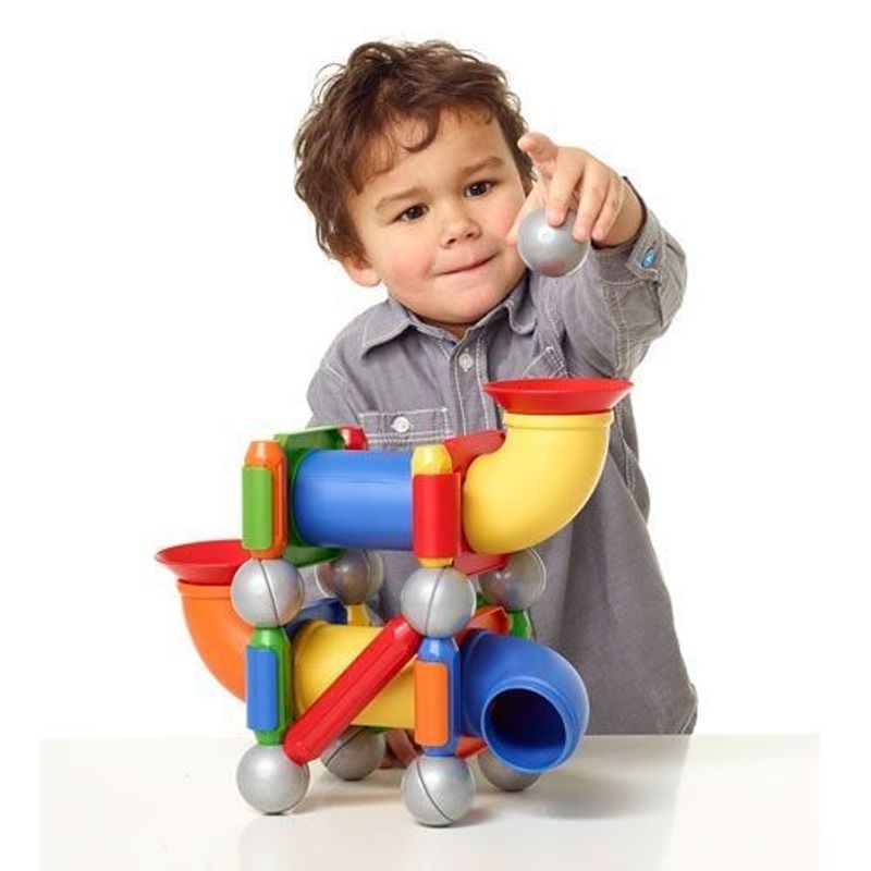 Jucarii, Copii si Bebe - Jucarii si jocuri - Seturi de constructie si cuburi - Seturi de constructie - Set de constructie - SMARTMAX PLAY - Ball Run Fun Click & Roll - Infinity.ro