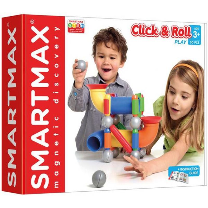 Jucarii, Copii si Bebe - Jucarii si jocuri - Seturi de constructie si cuburi - Seturi de constructie - Set de constructie - SMARTMAX PLAY - Ball Run Fun Click & Roll - Infinity.ro