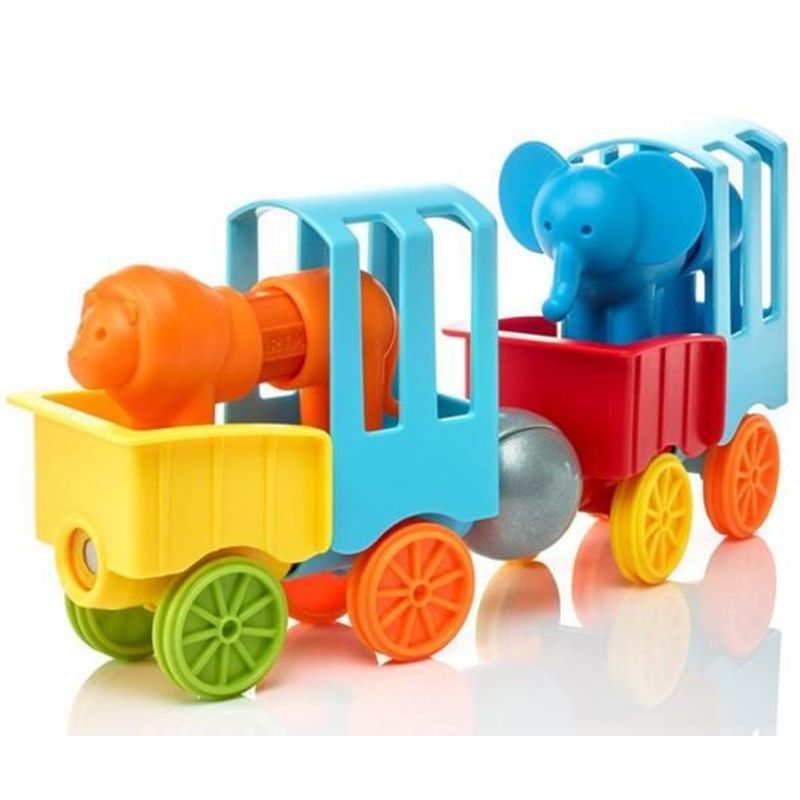 Jucarii, Copii si Bebe - Jucarii si jocuri - Seturi de constructie si cuburi - Seturi de constructie - Set de constructie - Set SMARTMAX My First - Animal Train - Infinity.ro