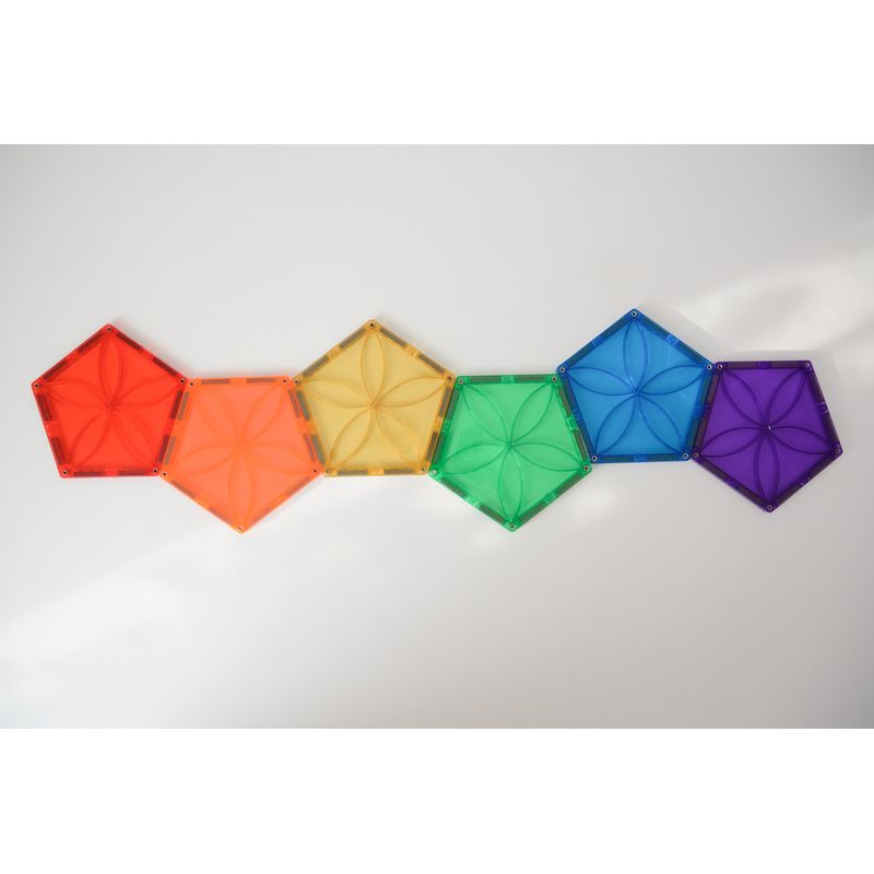 Jucarii, Copii si Bebe - Jucarii si jocuri - Seturi de constructie si cuburi - Seturi de constructie - Set magnetic Magblox - 6 piese magnetice pentagon pentru constructie - Infinity.ro