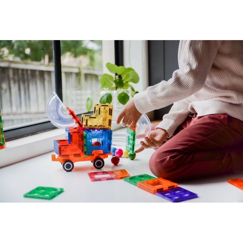 Jucarii, Copii si Bebe - Jucarii si jocuri - Seturi de constructie si cuburi - Seturi de constructie - Set magnetic Magblox - 36 piese magnetice accesorii pentru constructie - Infinity.ro