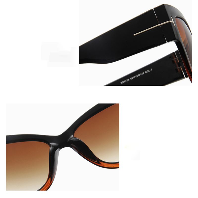 Fashion, accesorii si bijuterii - Femei - Accesorii femei - Ochelari de soare femei - Techsuit - Sunglasses (9778) - for Women with PC Frame and Lens, Cat Eye - Black / Brown - Infinity.ro