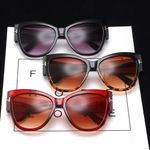 Fashion, accesorii si bijuterii - Femei - Accesorii femei - Ochelari de soare femei - Techsuit - Sunglasses (9778) - for Women with PC Frame and Lens, Cat Eye - Black / Brown - Infinity.ro