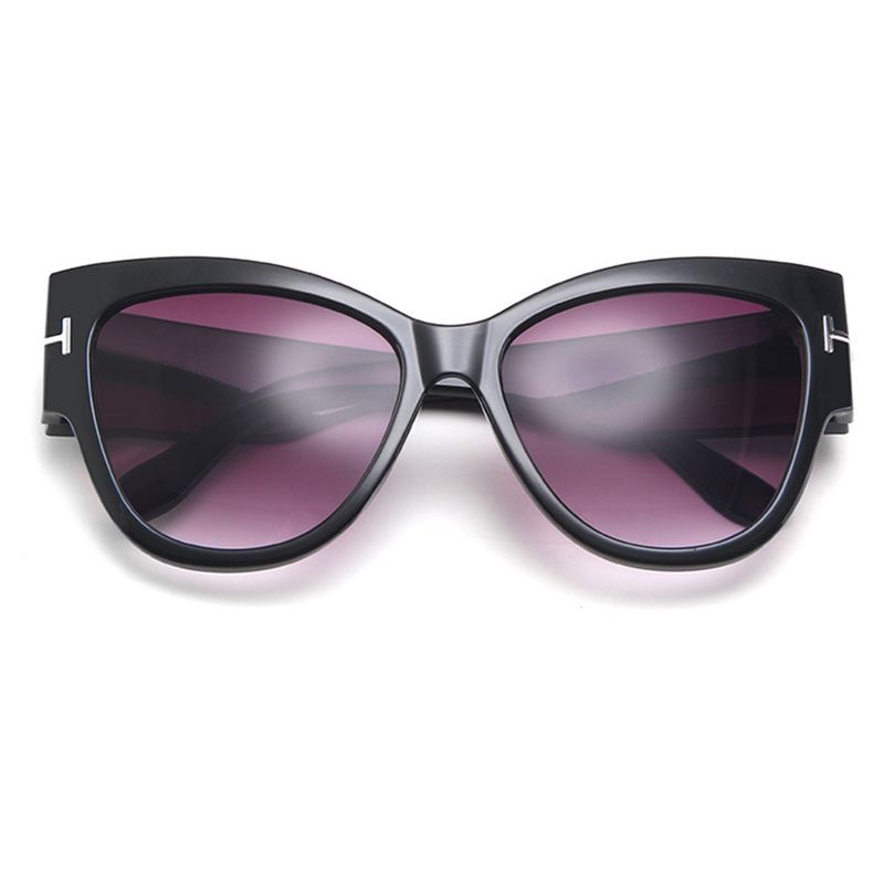 Fashion, accesorii si bijuterii - Femei - Accesorii femei - Ochelari de soare femei - Techsuit - Sunglasses (9778) - for Women with PC Frame and Lens, Cat Eye - Black / Brown - Infinity.ro