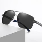 Fashion, accesorii si bijuterii - Barbati - Accesorii barbati - Ochelari de soare barbati - Techsuit - Sunglasses Polarized (LM001) - for Men, with UV Protection, Aluminum Alloy Frame - Gun Color / Photochromic - Infinity.ro