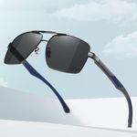 Fashion, accesorii si bijuterii - Barbati - Accesorii barbati - Ochelari de soare barbati - Techsuit - Sunglasses Polarized (LM001) - for Men, with UV Protection, Aluminum Alloy Frame - Gun Color / Photochromic - Infinity.ro