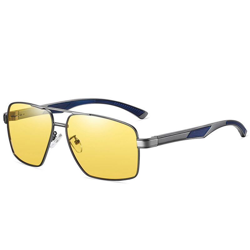 Fashion, accesorii si bijuterii - Barbati - Accesorii barbati - Ochelari de soare barbati - Techsuit - Sunglasses Polarized (LM001) - for Men, with UV Protection, Aluminum Alloy Frame - Gun Color / Photochromic - Infinity.ro