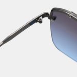 Fashion, accesorii si bijuterii - Barbati - Accesorii barbati - Ochelari de soare barbati - Techsuit - Sunglasses (2576) - for Men with Aluminum Frame, Oversized - Black / Gray / Blue - Infinity.ro