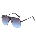 Fashion, accesorii si bijuterii - Barbati - Accesorii barbati - Ochelari de soare barbati - Techsuit - Sunglasses (2576) - for Men with Aluminum Frame, Oversized - Black / Gray / Blue - Infinity.ro