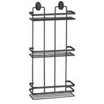 Casa si Gradina - Sanitare - Suporturi si accesorii baie - Accesorii baie - Etajera baie Cover Black, 3 polite, negru - Infinity.ro