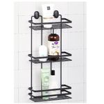 Casa si Gradina - Sanitare - Suporturi si accesorii baie - Accesorii baie - Etajera baie Cover Black, 3 polite, negru - Infinity.ro