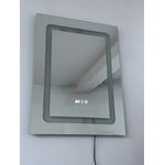 Casa si Gradina - Mobilier - Mobilier baie - Oglinzi baie - Oglinda baie cu LED, dezaburire, buton touch, ceas si termometru, 60x80 cm - Infinity.ro