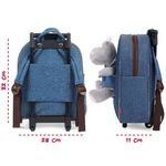 Carti si Birotica - Rechizite - Rucsacuri si genti scolare - Ghiozdan troller, Perletti, model Hipopotam Holly, 32 cm, colectia Perletti Toys - Infinity.ro