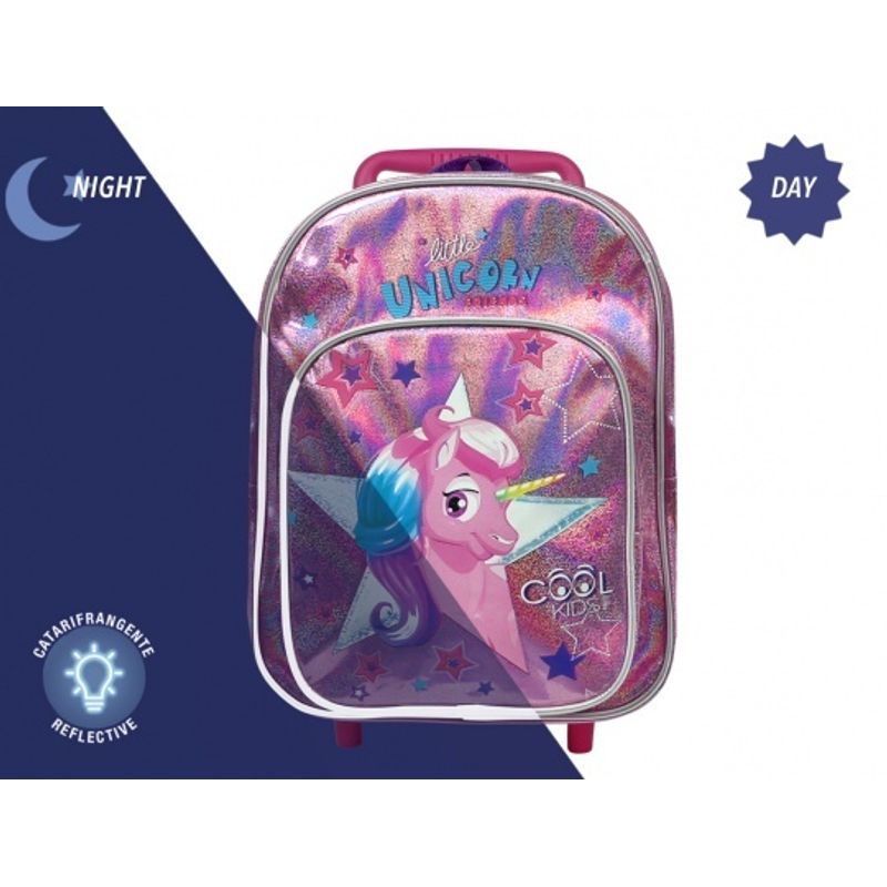 Carti si Birotica - Rechizite - Rucsacuri si genti scolare - Ghiozdan troller, Perletti, model Unicorn, 36 cm, colectia Cool Kids - Infinity.ro