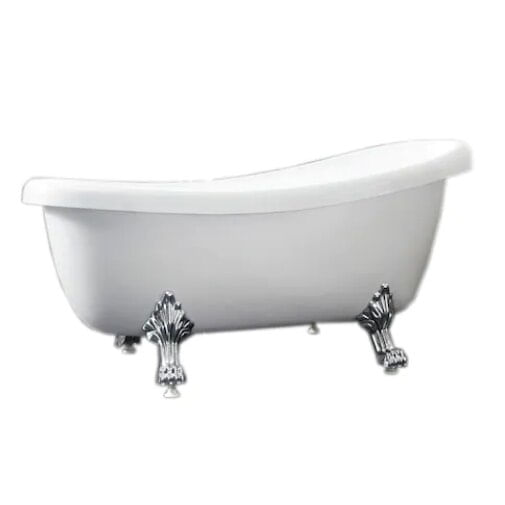 Cada de baie freestanding retro, acril, 170x70 cm, alba