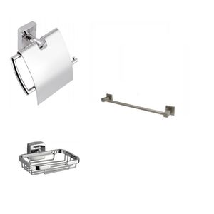 Set trei piese accesorii baie crom lucios , Daemi