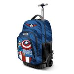 Carti si Birotica - Rechizite - Rucsacuri si genti scolare - Ghiozdan Troler Captain America Gears, 47 x 32 x 27 cm 47 x 32 x 27 cm Albastru - Infinity.ro