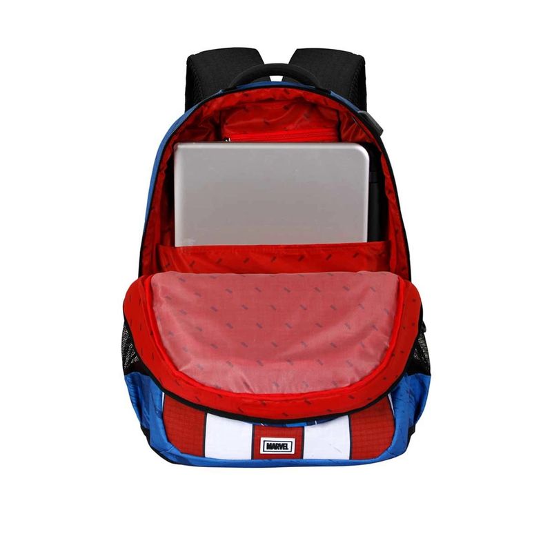 Carti si Birotica - Rechizite - Rucsacuri si genti scolare - Ghiozdan scoala Captain America Gears 46 x 34 x 21 cm Albastru 46 x 34 x 21 cm - Infinity.ro