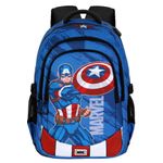 Carti si Birotica - Rechizite - Rucsacuri si genti scolare - Ghiozdan scoala Captain America Gears 46 x 34 x 21 cm Albastru 46 x 34 x 21 cm - Infinity.ro