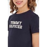 Fashion, accesorii si bijuterii - Copii - Imbracaminte copii - Tricouri copii - Tricou copii Tommy Hilfiger KB0KB08555 140 CM Bleumarin 10 ani - Infinity.ro