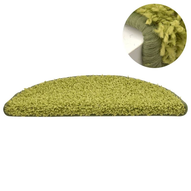 Casa si Gradina - Textile si covoare - Covoare - Covoare casa - Covorase pentru trepte scara, 15 buc., verde, 65 x 21 x 4 cm - Infinity.ro