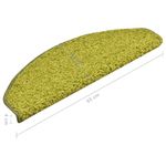 Casa si Gradina - Textile si covoare - Covoare - Covoare casa - Covorase pentru trepte scara, 15 buc., verde, 65 x 21 x 4 cm - Infinity.ro