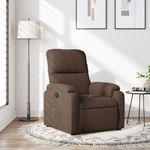 Casa si Gradina - Mobilier - Scaune si fotolii - Fotolii - Fotoliu rabatabil, maro, microfibra - Infinity.ro