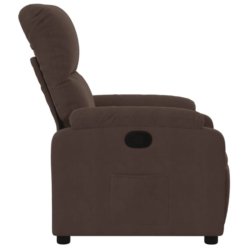 Casa si Gradina - Mobilier - Scaune si fotolii - Fotolii - Fotoliu rabatabil, maro, microfibra - Infinity.ro