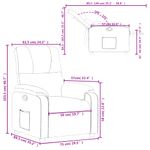 Casa si Gradina - Mobilier - Scaune si fotolii - Fotolii - Fotoliu rabatabil, maro, microfibra - Infinity.ro