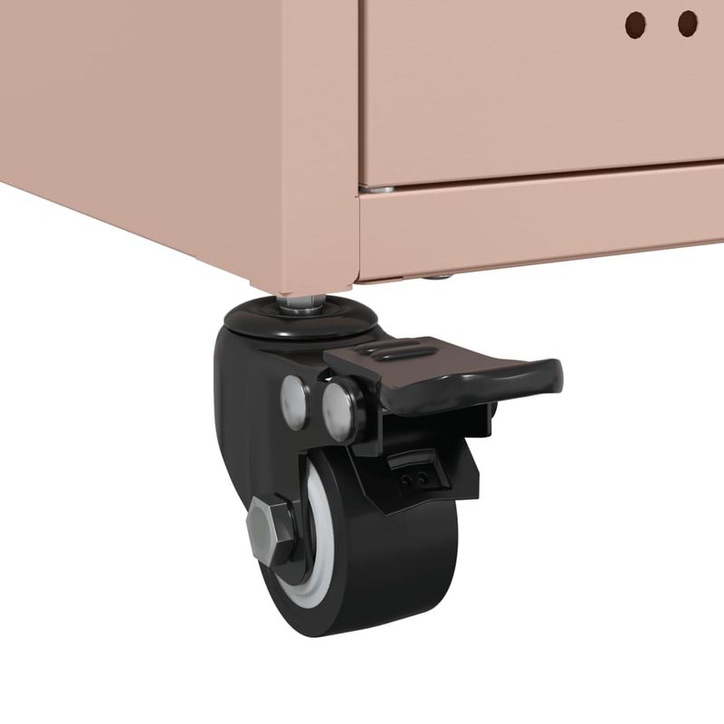 Casa si Gradina - Mobilier - Comode si corpuri - Comode - Dulap TV, roz, 68x39x43,5 cm, otel laminat la rece - Infinity.ro