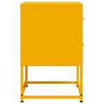 Casa si Gradina - Mobilier - Comode si corpuri - Noptiere - Noptiera, galben mustar, 36x39x60,5 cm, otel - Infinity.ro