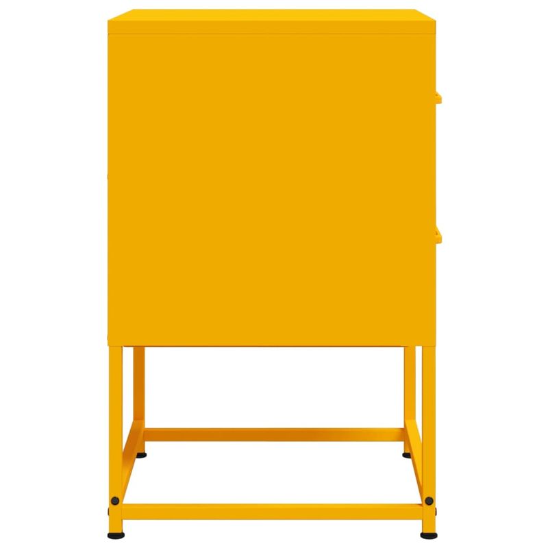 Casa si Gradina - Mobilier - Comode si corpuri - Noptiere - Noptiera, galben mustar, 36x39x60,5 cm, otel - Infinity.ro