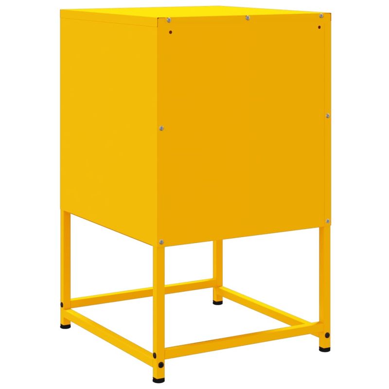 Casa si Gradina - Mobilier - Comode si corpuri - Noptiere - Noptiera, galben mustar, 36x39x60,5 cm, otel - Infinity.ro