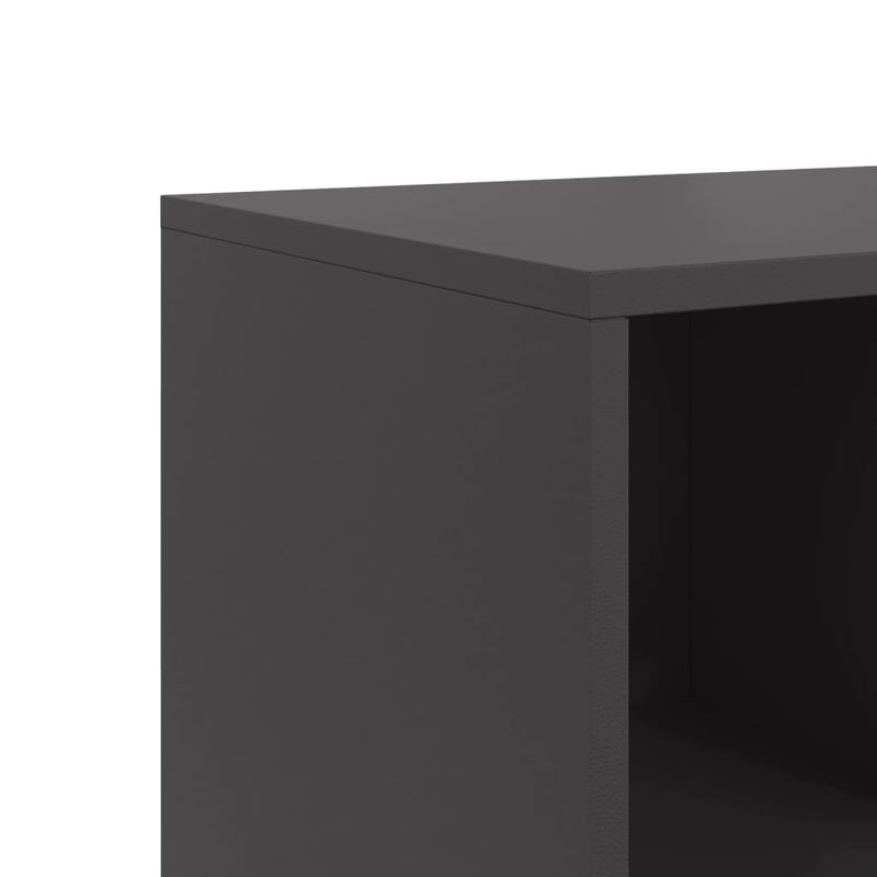 Casa si Gradina - Mobilier - Comode si corpuri - Comode - Dulap, negru, 100,5x39x72 cm, otel laminat la rece - Infinity.ro