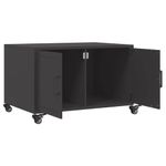 Casa si Gradina - Mobilier - Mese si birouri - Masute de cafea - Masuta de cafea, negru, 68x50x43,5 cm, otel laminat la rece - Infinity.ro