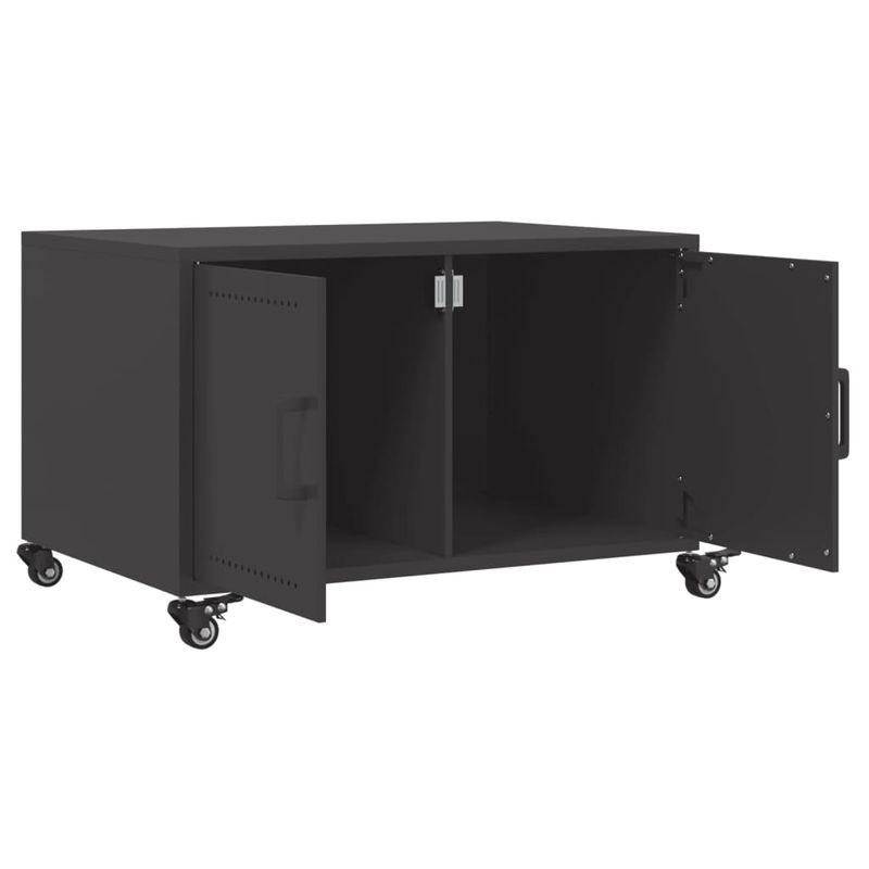 Casa si Gradina - Mobilier - Mese si birouri - Masute de cafea - Masuta de cafea, negru, 68x50x43,5 cm, otel laminat la rece - Infinity.ro