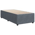 Casa si Gradina - Mobilier - Paturi si accesorii - Paturi - Pat box spring cu saltea, gri inchis, 90x190 cm, catifea - Infinity.ro